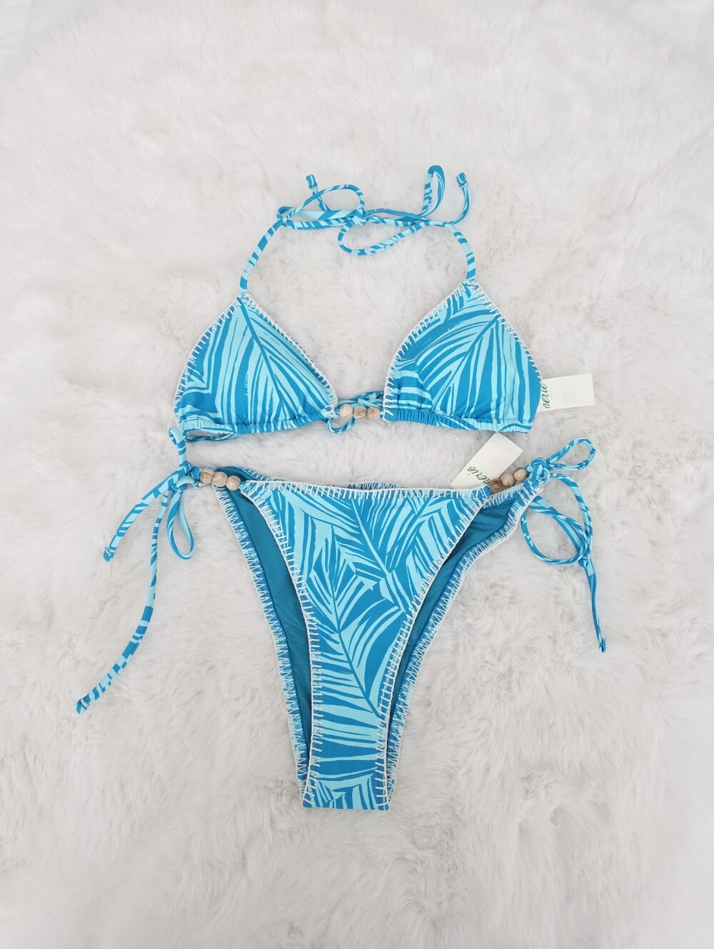 AERIE🐳 String Triangle Bikini Top SIZE XS & Cheekiest Tie Bottom SIZE S